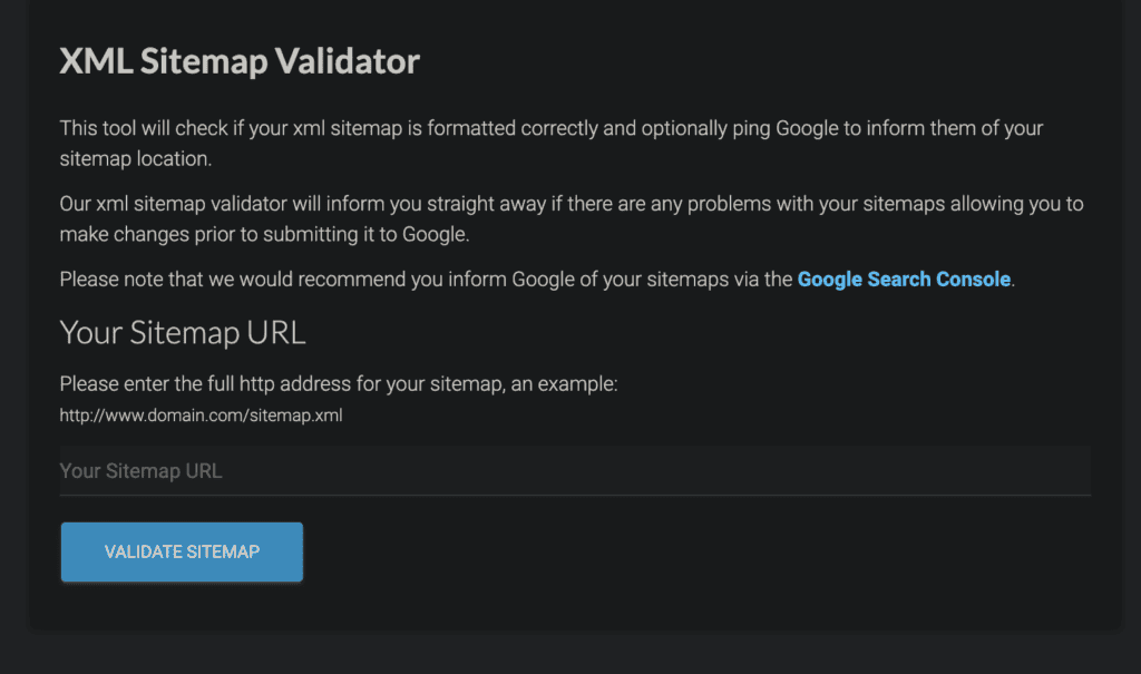 XML-sitemap-checker