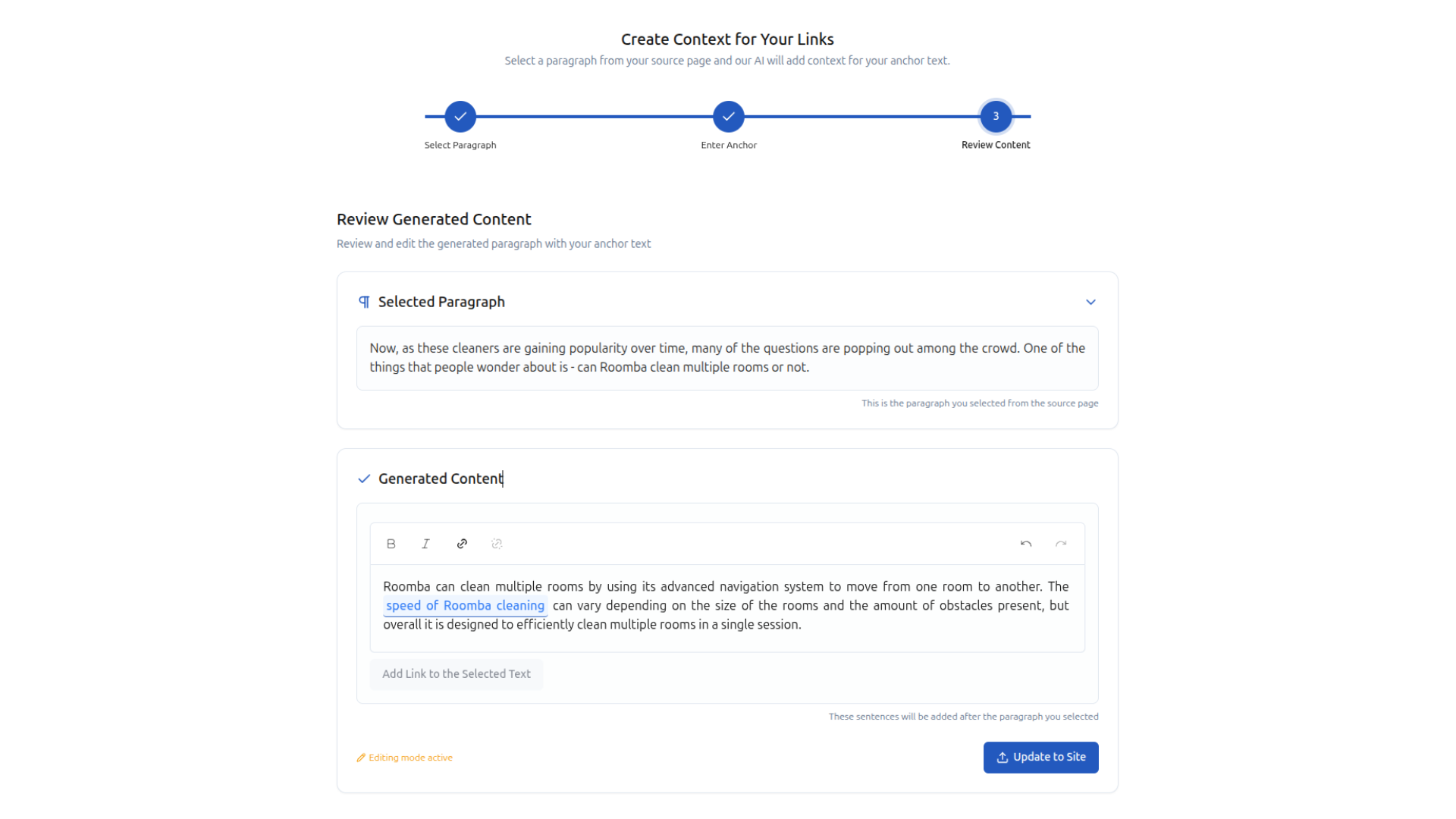 Contextual Content Generation